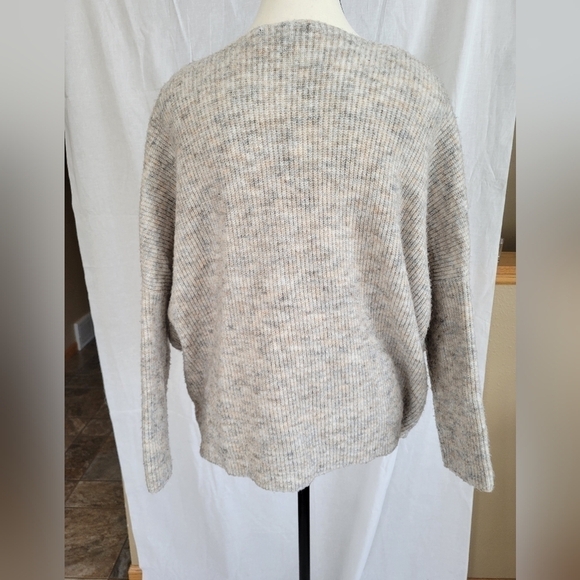 Romeo + Juliet couture spacedye oversized boxy batwing wool blend pullover L - Picture 7 of 7